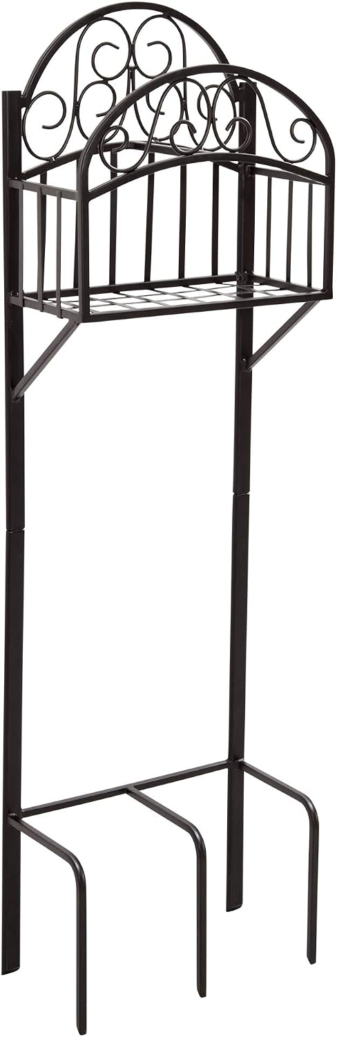 Liberty Garden 640-KD Decorative w/Bib Hose Stand, Black