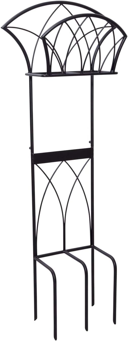 Liberty Garden 640-KD Decorative w/Bib Hose Stand, Black