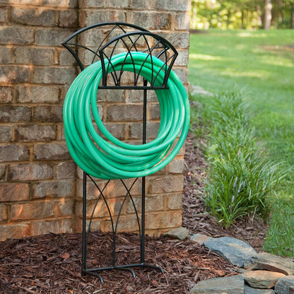 Liberty Garden 640-KD Decorative w/Bib Hose Stand, Black