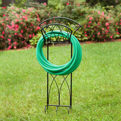 Liberty Garden 640-KD Decorative w/Bib Hose Stand, Black