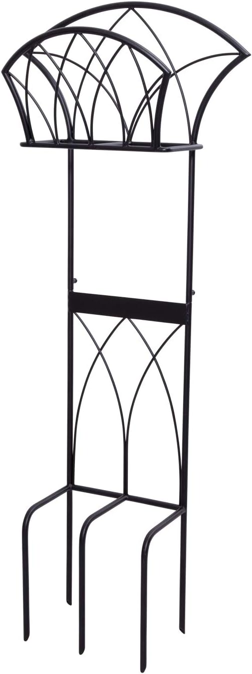 Liberty Garden 640-KD Decorative w/Bib Hose Stand, Black