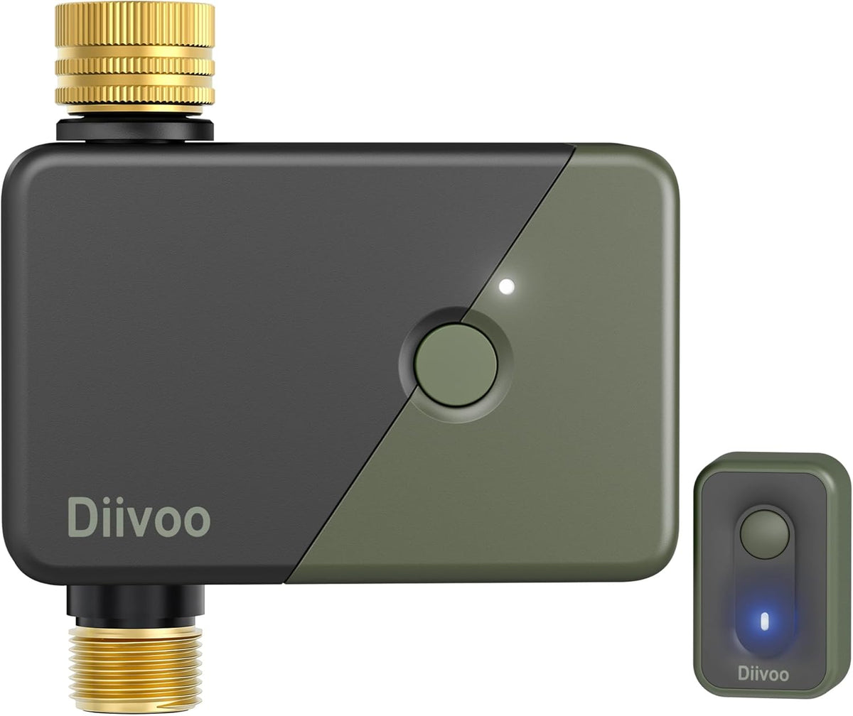 Brass WiFi Sprinkler Timer 2 Zone for Garden Hose Remote Control