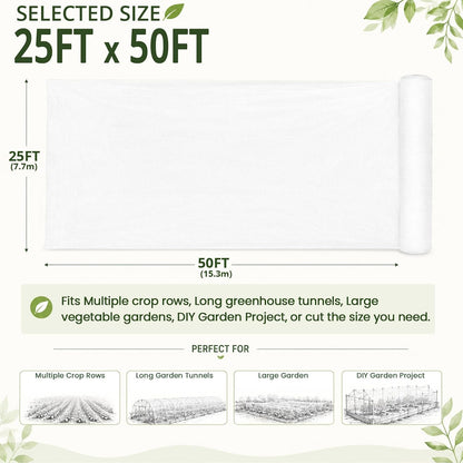20x25Ft Garden Netting, Fine Mesh Insect Netting for Plant Protection