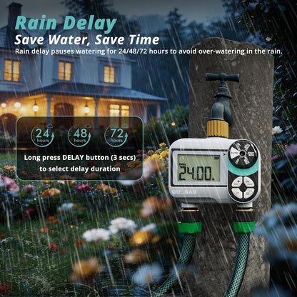 Sprinkler Timer for Garden Hose, Programmable Brass Water Timer