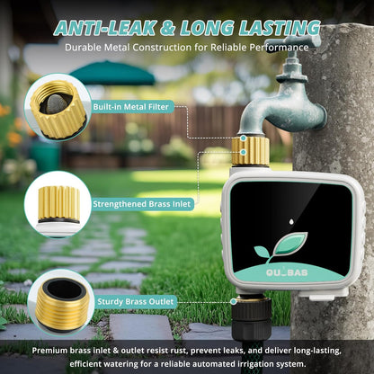 Sprinkler Timer for Garden Hose, Programmable Brass Water Timer