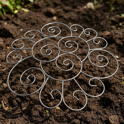 Peony Cages and Supports, Grow Through Plant Support, 3 Size Metal Flower Support Rings, Outdoor Garden Peonies Cages for Vegetables, Roses, Tomatoes (M)