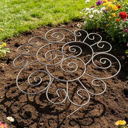 Peony Cages and Supports, Grow Through Plant Support, 3 Size Metal Flower Support Rings, Outdoor Garden Peonies Cages for Vegetables, Roses, Tomatoes (M)