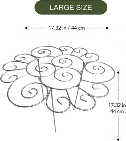 Peony Cages and Supports, Grow Through Plant Support, 3 Size Metal Flower Support Rings, Outdoor Garden Peonies Cages for Vegetables, Roses, Tomatoes (M)