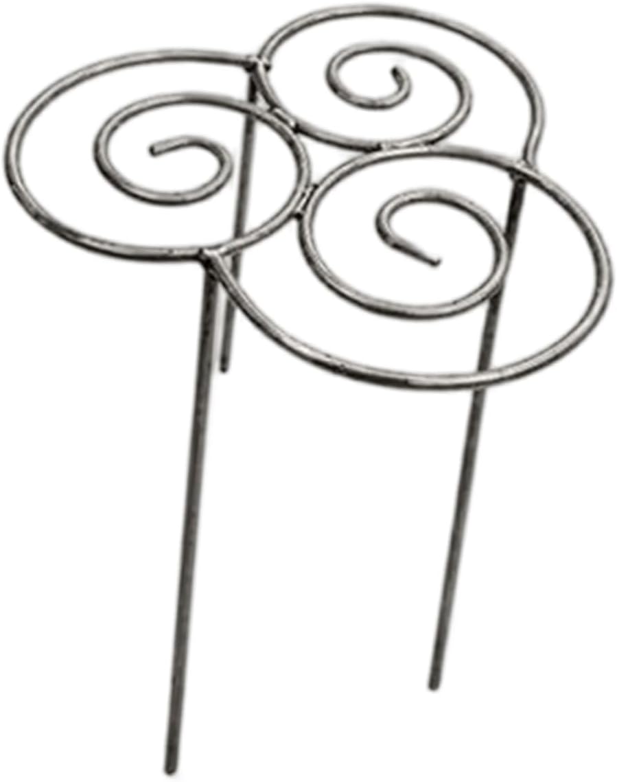 Peony Cages and Supports, Grow Through Plant Support, 3 Size Metal Flower Support Rings, Outdoor Garden Peonies Cages for Vegetables, Roses, Tomatoes (M)