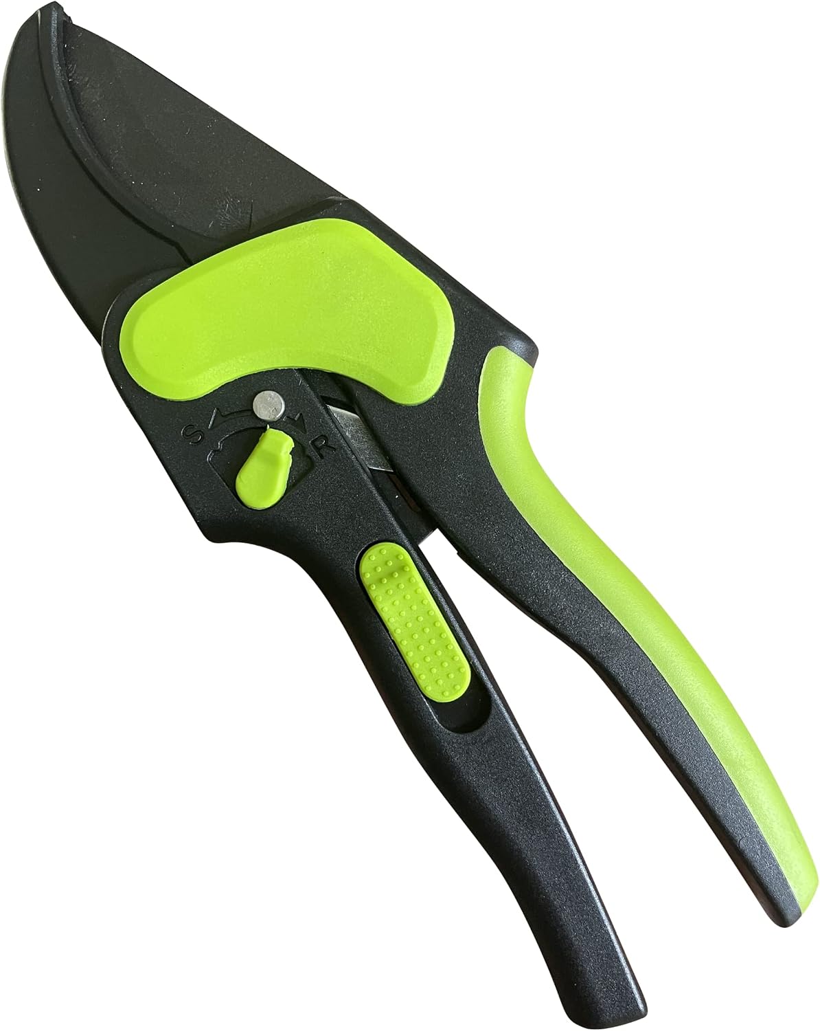 2 in 1 Ratchet Pruning Shears Clippers – 4X Cutting Power – Ratcheting Garden Anvil Pruners Scissors - Ergonomic Grip - Makes Tough Cuts Easy - Great for Seniors & Arthritic Hands