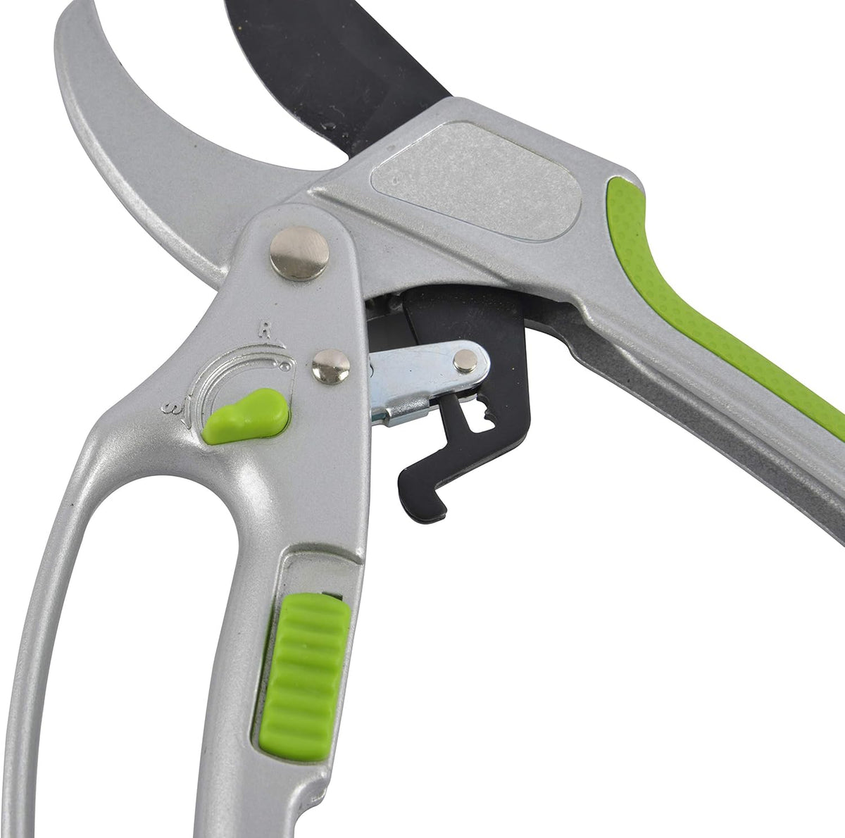 2 in 1 Ratchet Pruning Shears Clippers – 4X Cutting Power – Ratcheting Garden Anvil Pruners Scissors - Ergonomic Grip - Makes Tough Cuts Easy - Great for Seniors & Arthritic Hands
