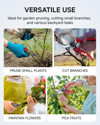 6" Small Pruning Shears Garden Scissors for Indoor Plants Trimming