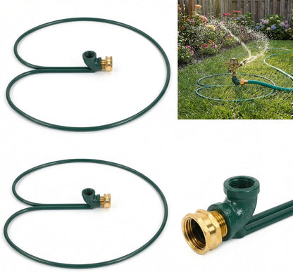 2 Pcs Ring Impact Sprinkler Base for Lawn Care 1/2" Head, Metal