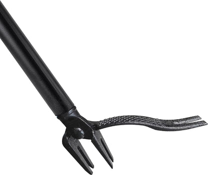 47.2IN Weed Puller Tool,Effortlessly Remove Weeds and Dandelion Roots,Non-Slip 4 Claw Steel Head - 100% Metal Stand Up Weeding Tool, No Bending or Kneeling Required- Ideal for Garden, Lawn, and Patio