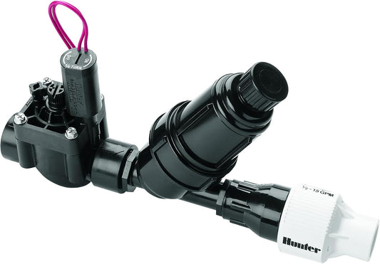 Hunter PCZ10140 Drip Irrigation Kit, 1 in. Valve, Filter, 40 PSI Regulator