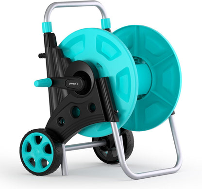 Garden Hose Reel Cart, Hold Up to 75-100 Ft of 5/8 Inch Hose