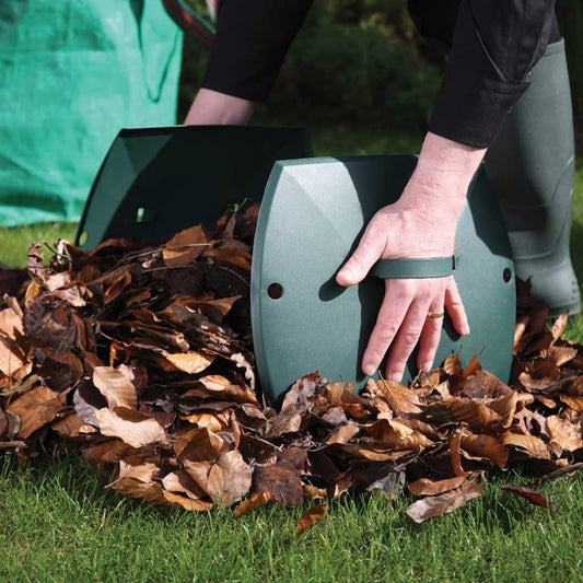 N455 Hand Poly Leaf Scoops,green