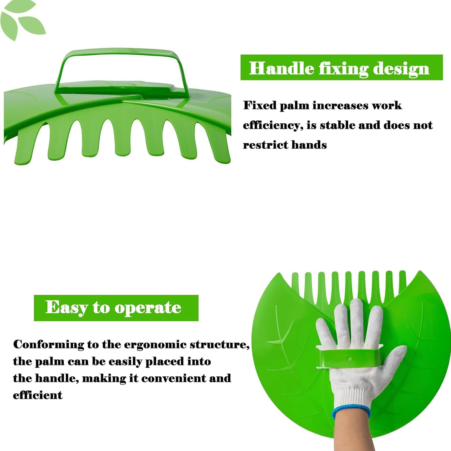Hand Rakes,Leaf Scoops and Leaf Claws for Picking up Leaves