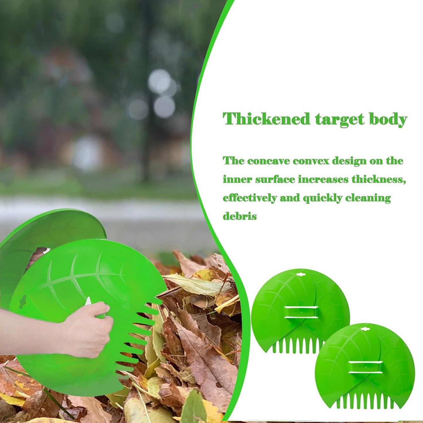 Hand Rakes,Leaf Scoops and Leaf Claws for Picking up Leaves