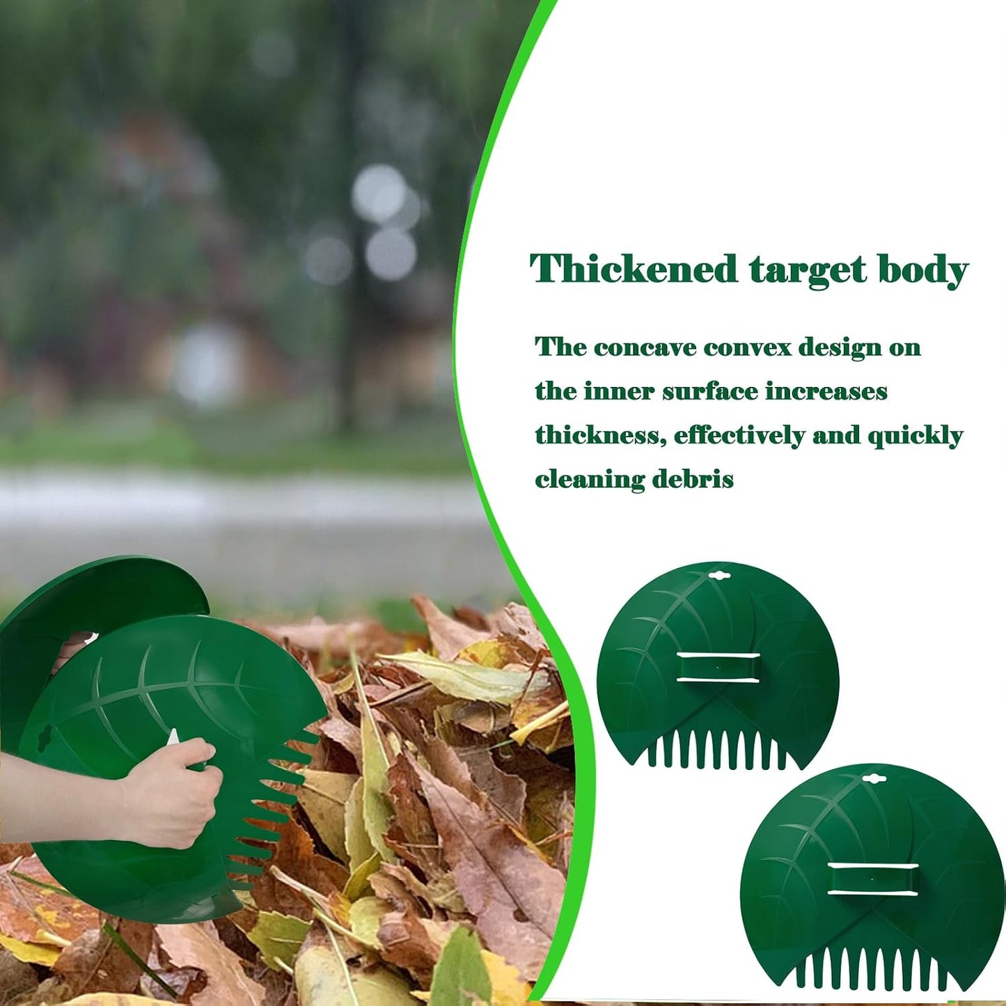 Hand Rakes,Leaf Scoops and Leaf Claws for Picking up Leaves