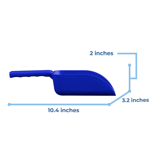 Vikan 63003 Color-Coded Plastic Hand Scoop - BPA-Free Food-Safe Kitchen Utensils, Restaurant and Food Service Supplies, 16 oz, Blue