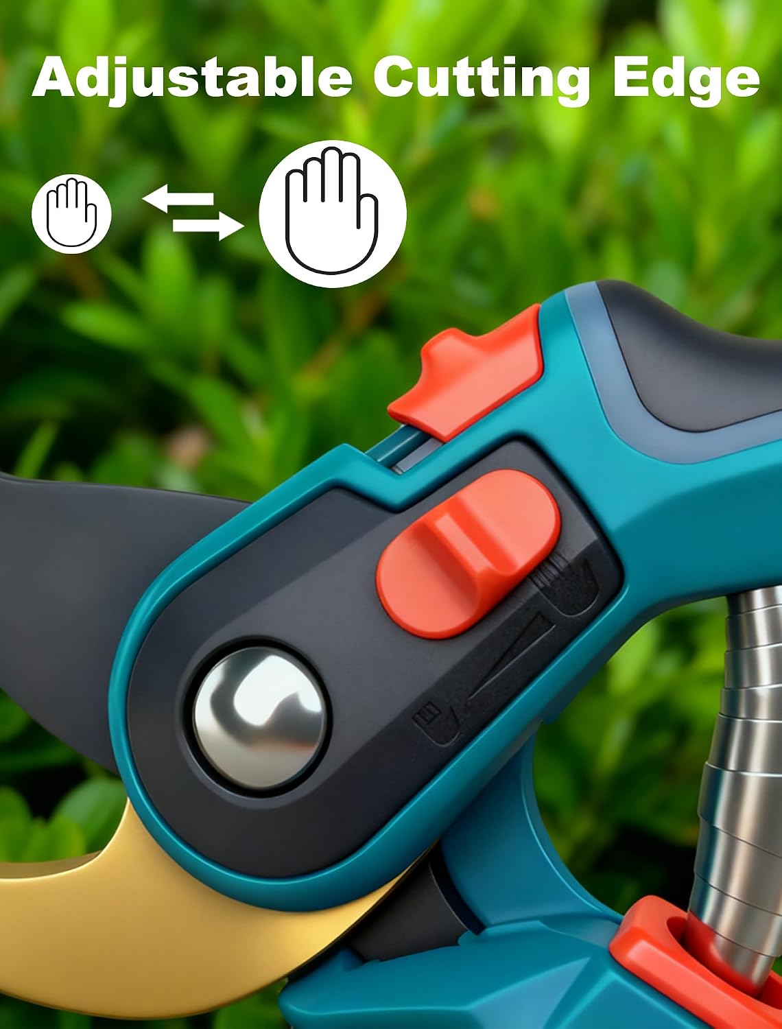 Pruning Shears, Garden Clipper with High-Elasticity Spring, Professional SK5 Steel Blades, Adjustable Handle Opening, Gardening Plant Pruners for Branch Cutting