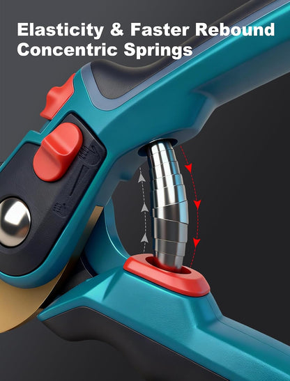 Pruning Shears, Garden Clipper with High-Elasticity Spring, Professional SK5 Steel Blades, Adjustable Handle Opening, Gardening Plant Pruners for Branch Cutting