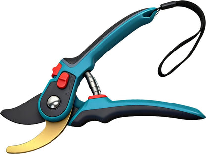 Pruning Shears, Garden Clipper with High-Elasticity Spring, Professional SK5 Steel Blades, Adjustable Handle Opening, Gardening Plant Pruners for Branch Cutting