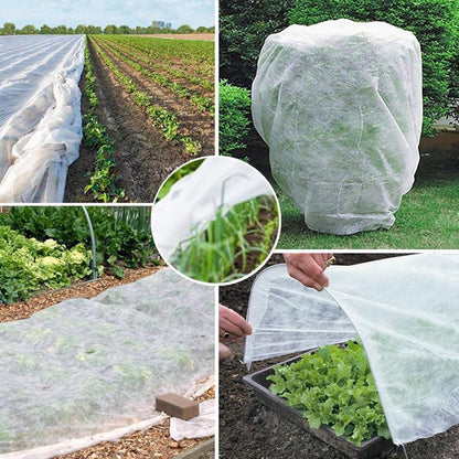 Winter Plant Covers Freeze Protection Blanket Frost Cloth Indoor Outdoor Floating Row Cover for Raised Beds, Vegetable Garden, Potted Plants - Green, 8.2 X 24.61 Ft
