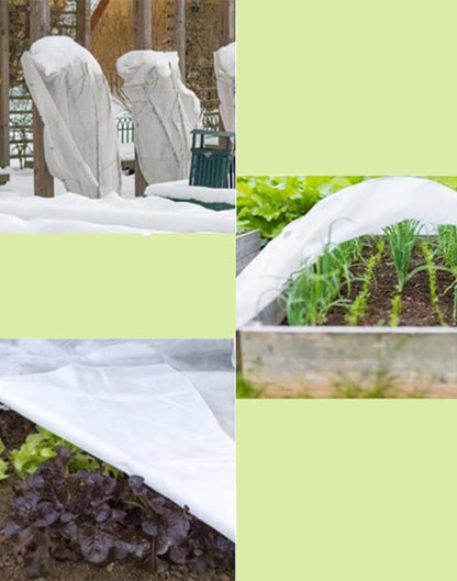 Winter Plant Covers Freeze Protection Blanket Frost Cloth Indoor Outdoor Floating Row Cover for Raised Beds, Vegetable Garden, Potted Plants - Green, 8.2 X 24.61 Ft