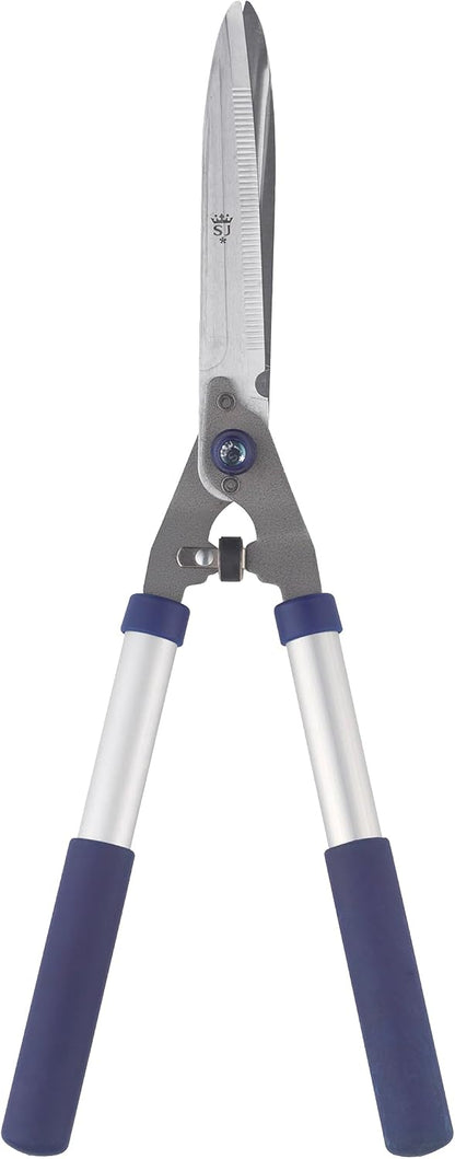 Razorsharp Notched Hedge Shears, Professional Garden Tool for Precision Trimming and Shaping, Quality Carbon Steel Blades