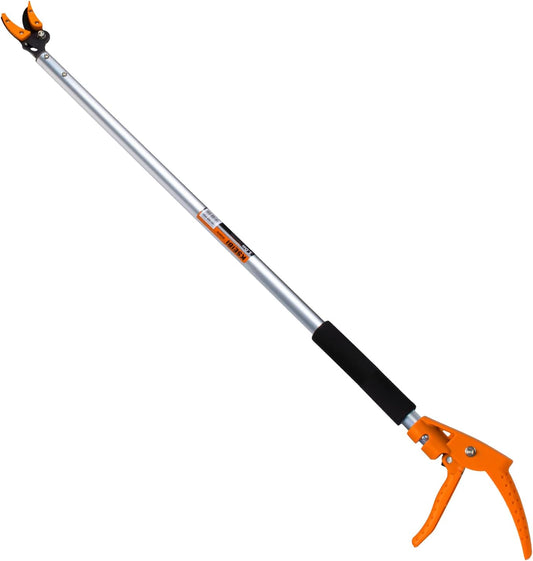 143010 Long Reach 3.5 ft (1.0m) Cut & Hold Bypass Pruner - Lightweight Aluminum, Rust-Resistant, Ergonomic Grip, 1/4" Max Cut - Ideal for Precision Gardening & Pruning