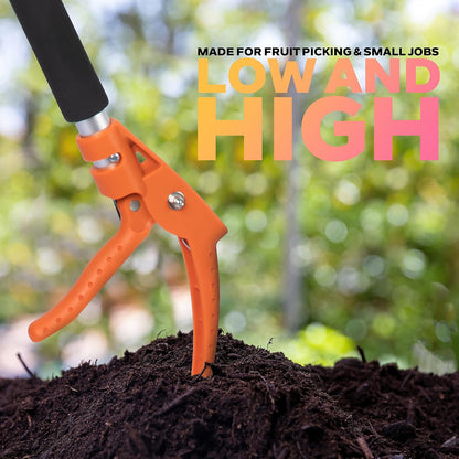 143010 Long Reach 3.5 ft (1.0m) Cut & Hold Bypass Pruner - Lightweight Aluminum, Rust-Resistant, Ergonomic Grip, 1/4" Max Cut - Ideal for Precision Gardening & Pruning
