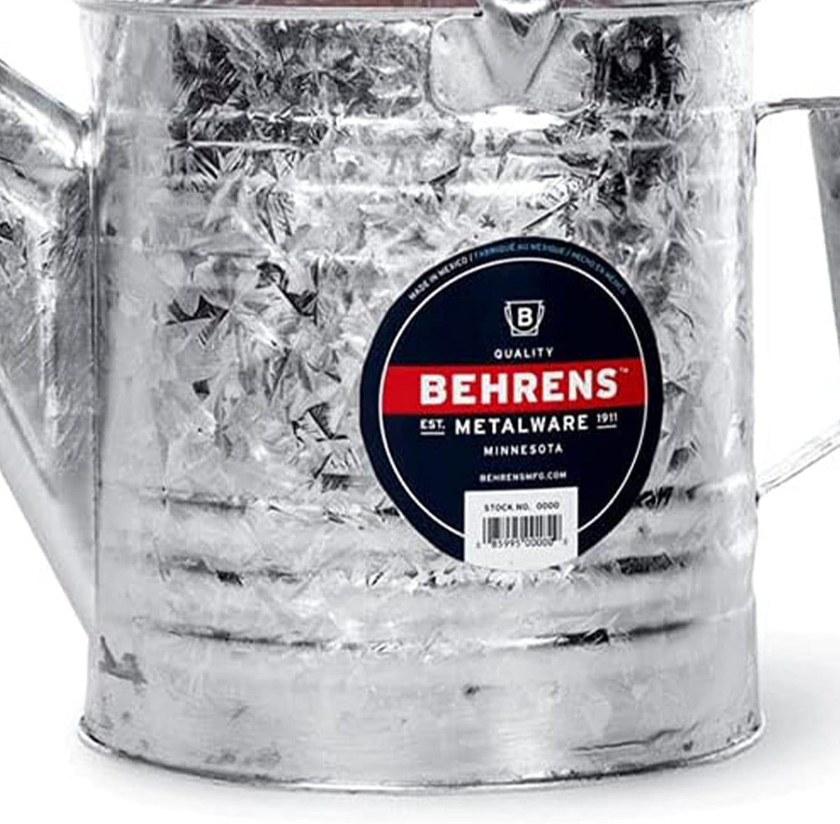 208 2-Gallon Steel Watering Can, Silver