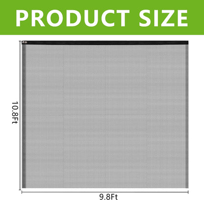 2 Pcs Black Large Fruit Tree Netting with Zipper and Drawstring, 5.3 x 5.3 Ft Breathable Mesh Garden Bird Netting Plant Cover, Insect Bird Barrier Net Mesh for Protect Plants from Squirrel Bugs