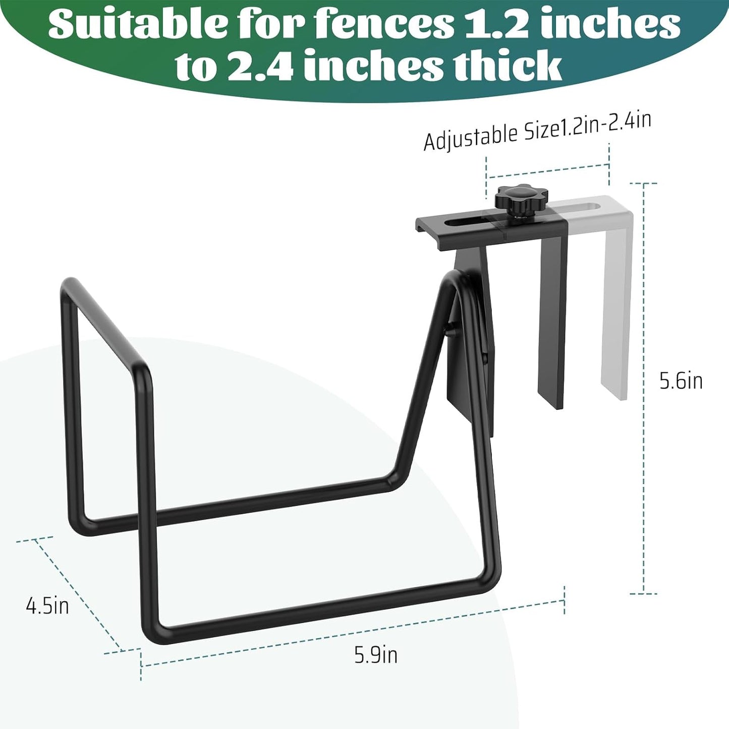 Garden Hose Holder,Adjustable Hose Hanger Wall Mount for Pool Equipment(2)