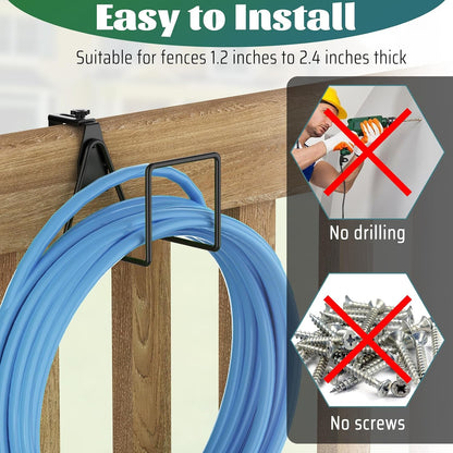 Garden Hose Holder,Adjustable Hose Hanger Wall Mount for Pool Equipment(2)