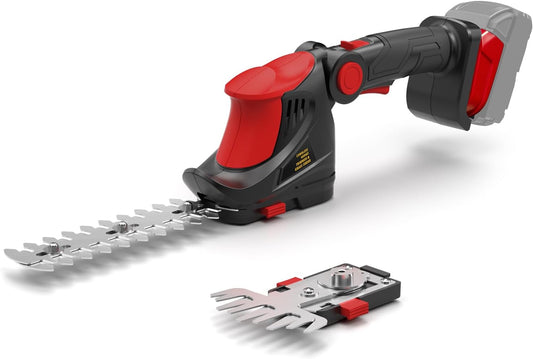 Hedge Trimmer Cordless for Milwaukee 18V MAX Battery(Tool Only), 1500RPM Grass Trimmer Electric Hedge Trimmer, 2 in 1 Design, Perfect for Yard, Garden, and Lawn Care (Red)
