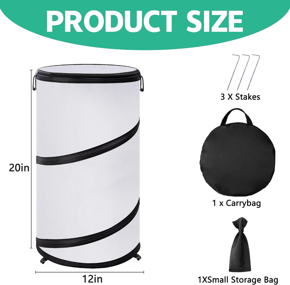 8" x 13" x 22" Pop Up Frost Protection Plant Cone, Non-Woven Winter Plants Freeze Protection Tent, Cold Weather Insulated Plant Protective Cone Cover for Ice Snow Frost Protector Indoor & Outdoor