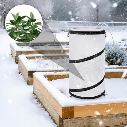 8" x 13" x 22" Pop Up Frost Protection Plant Cone, Non-Woven Winter Plants Freeze Protection Tent, Cold Weather Insulated Plant Protective Cone Cover for Ice Snow Frost Protector Indoor & Outdoor