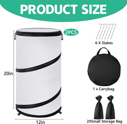 8" x 13" x 22" Pop Up Frost Protection Plant Cone, Non-Woven Winter Plants Freeze Protection Tent, Cold Weather Insulated Plant Protective Cone Cover for Ice Snow Frost Protector Indoor & Outdoor