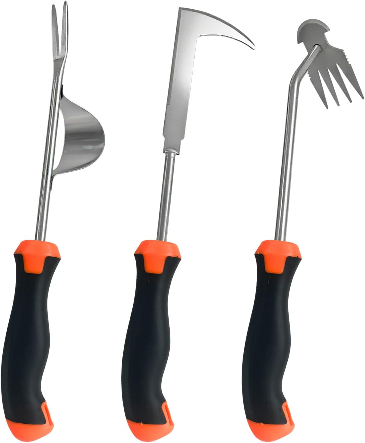 3 Pack Weed Puller Tool, Manual Hand Weeder, Stainless Steel Crevice Weeding Digger Tool, Multi-Purpose Weed Remover Tool for Gardening