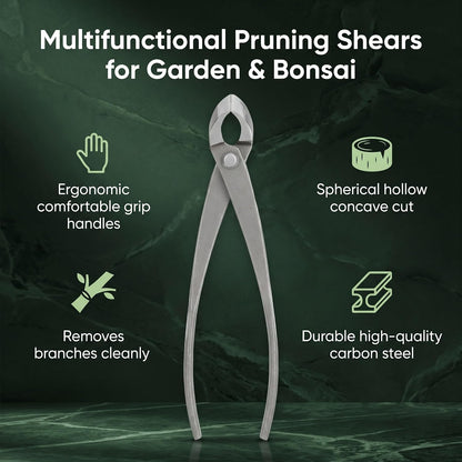Concave Branch Cutter 8 Inch Carbon Steel Bonsai Shears