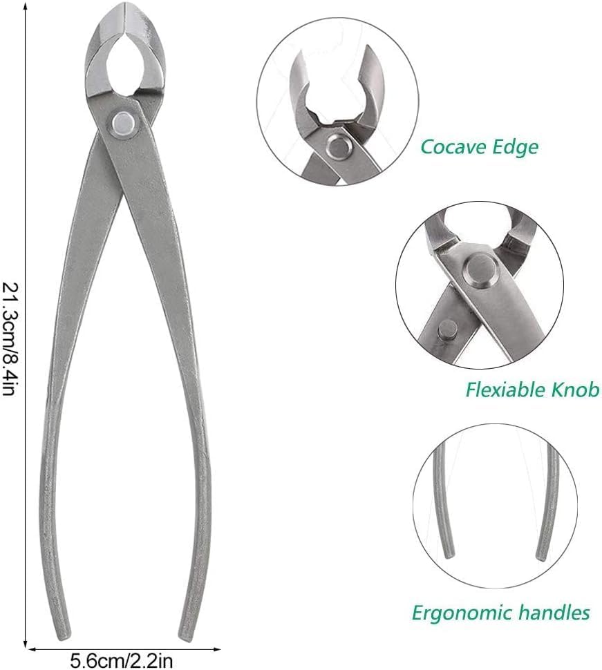 Concave Branch Cutter 8 Inch Carbon Steel Bonsai Shears