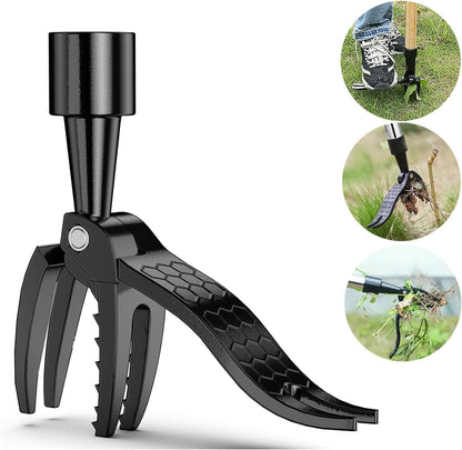 Stand Up Weed Puller Tool Weeding Head Replacement Manual Remover Weed Puller Tool with Foot Plate Handheld Weed Picker Tool for Outdoor Garden Lawn Without Bending,Kneeling-(Without Handle)
