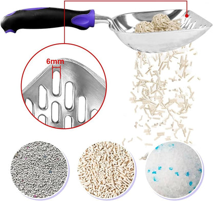 Cat Litter Scoop-Metal Litter Scooper-Kitty Metal Scooper-Long Handle