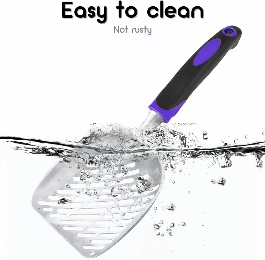 Cat Litter Scoop-Metal Litter Scooper-Kitty Metal Scooper-Long Handle