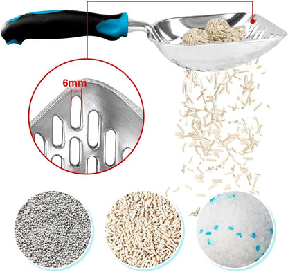 Cat Litter Scoop-Metal Litter Scooper-Kitty Metal Scooper-Long Handle