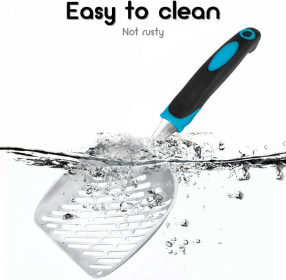 Cat Litter Scoop-Metal Litter Scooper-Kitty Metal Scooper-Long Handle