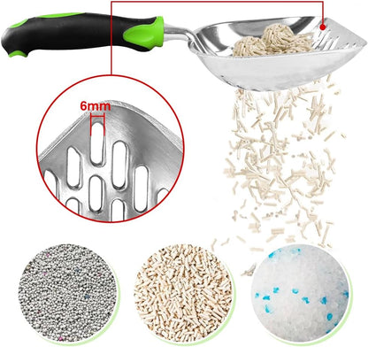 Cat Litter Scoop-Metal Litter Scooper-Kitty Metal Scooper-Long Handle